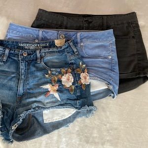 American Eagle vintage jean shorts lot of THREE